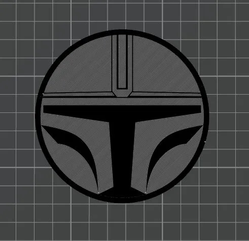 Updated Mandalorian Coaster Funko Style, photo 3 of 3 - Updated Mandalorian Coaster Funko Style Household
