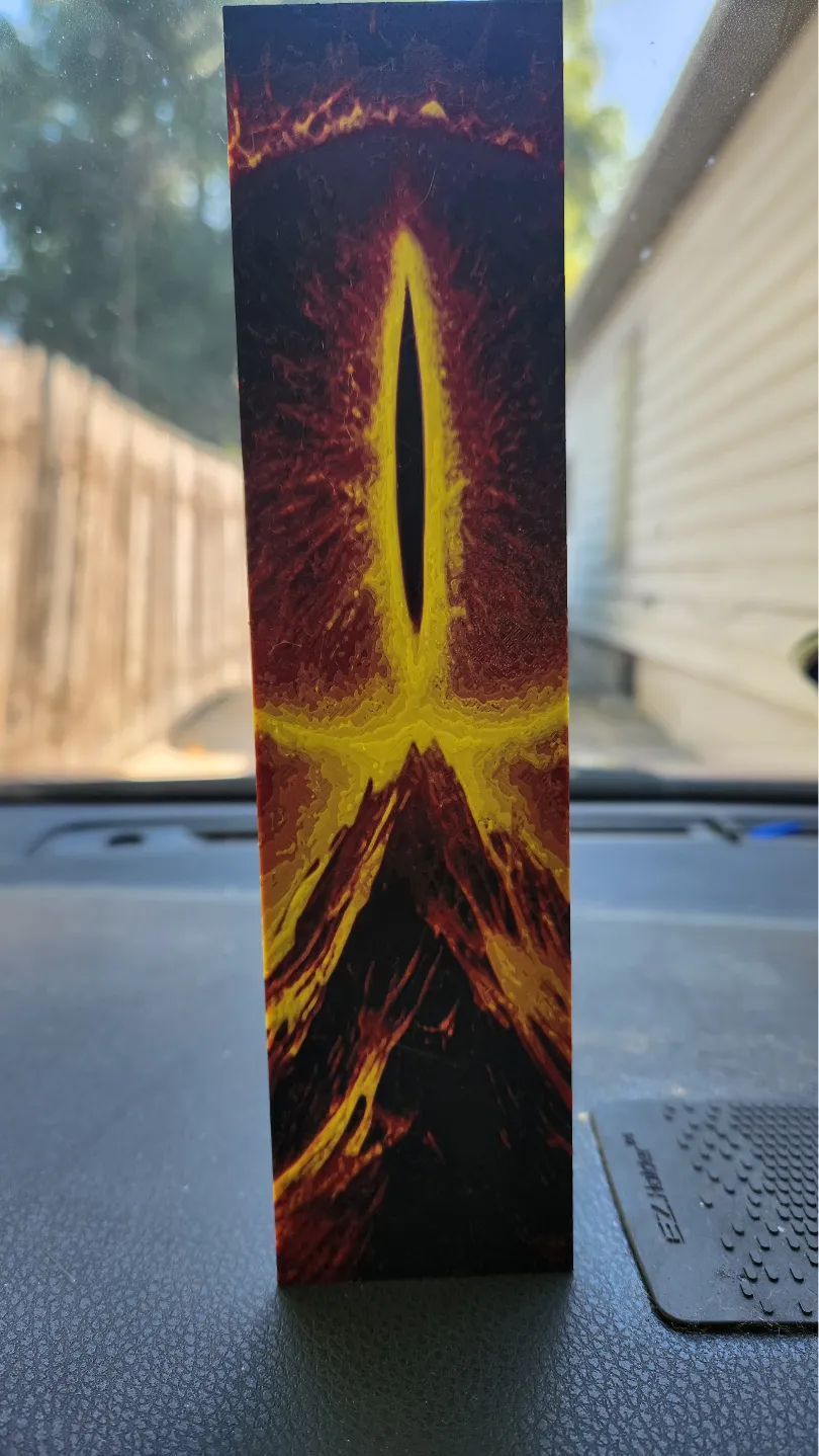 The Eye Of Sauron - LOTR HueForge Bookmark - Character Bookmarks, in stock