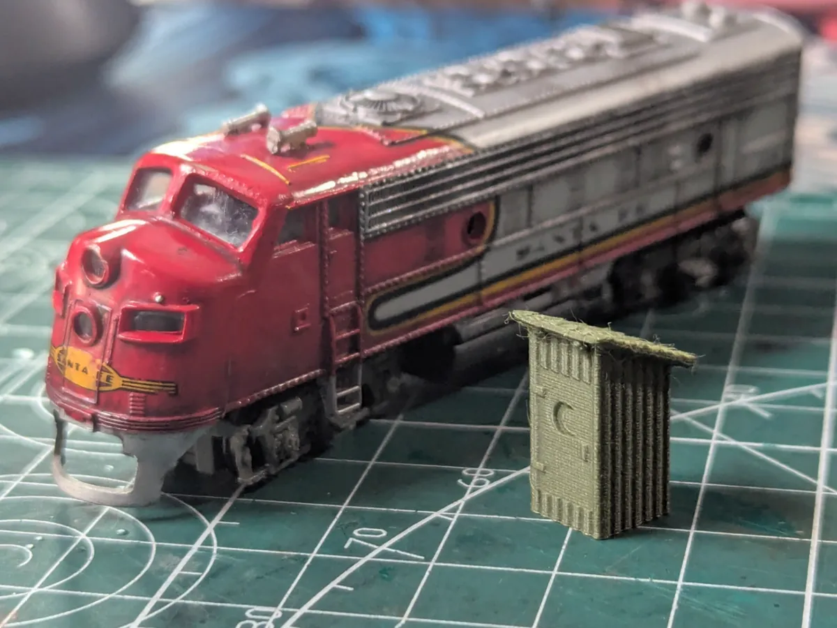 N/HO/O Scale Layout Model | Outhouse Shack - Model Trains & Railways, in stock