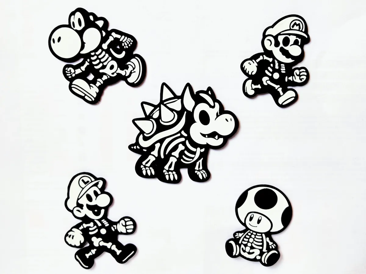 Mario Universe Skeletons, photo 2 of 4 - Mario Universe Skeletons Keychains