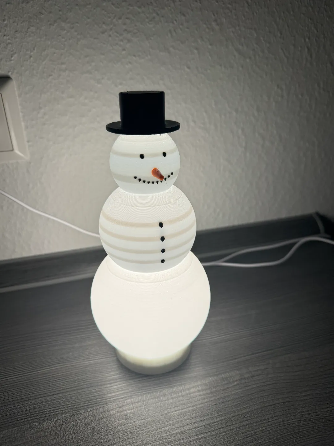 Snowman Lamp Multi-/Single Color