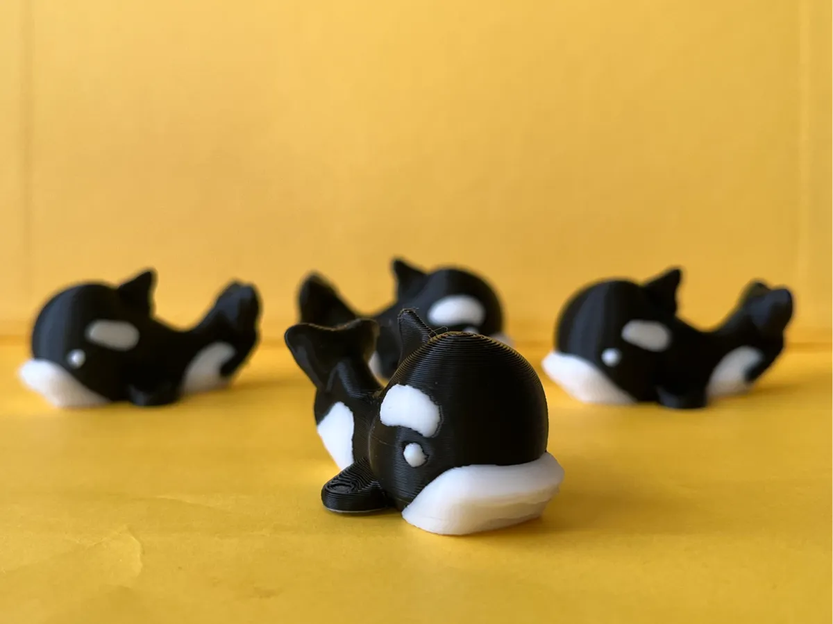 Miniature cute Orca