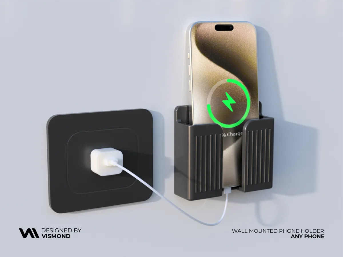 Universal Wall Mounted Phone Holder