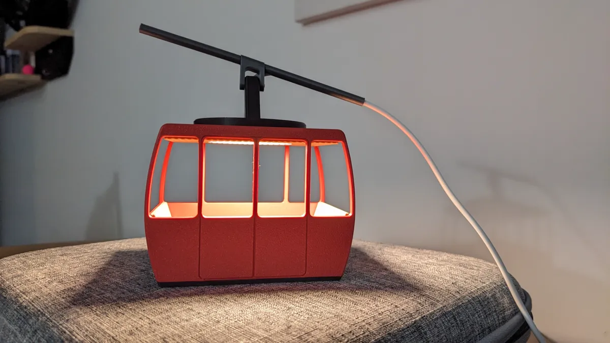 Ski Gondola Night Lamp, photo 4 of 4 - Ski Gondola Night Lamp Household