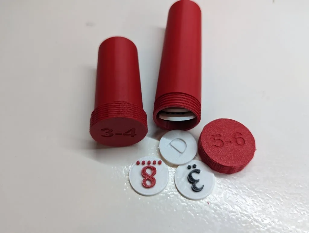 Catan number token holder