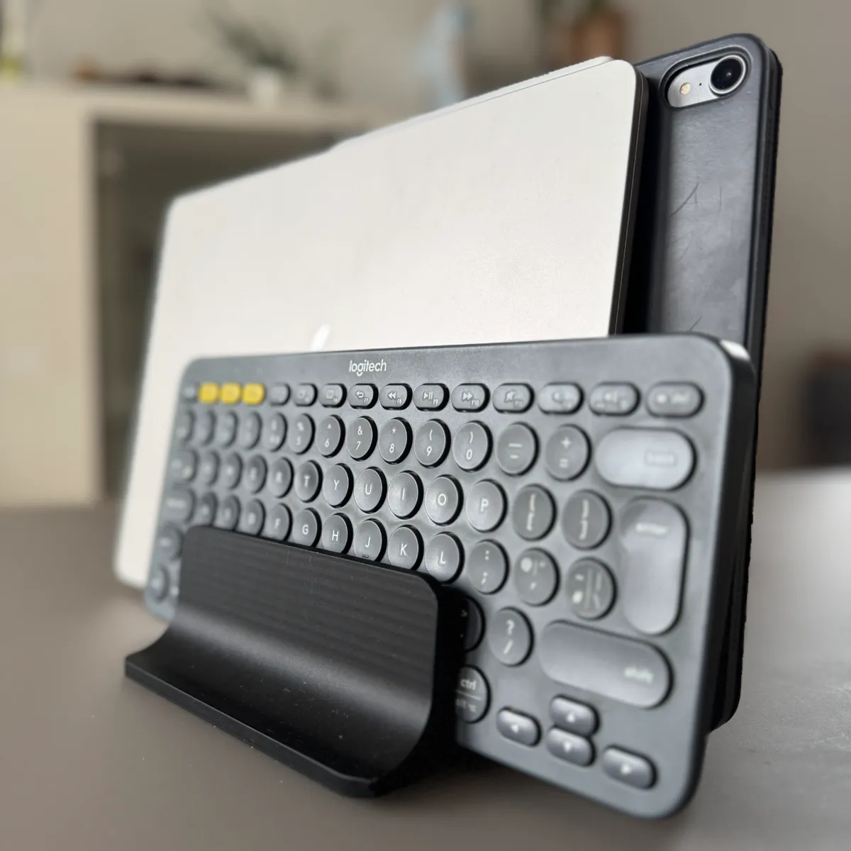 Vertical MacBook and iPad Holder (3 Devices), photo 4 of 4 - Vertical MacBook and iPad Holder (3 Devices) Mobile & Device Accessories