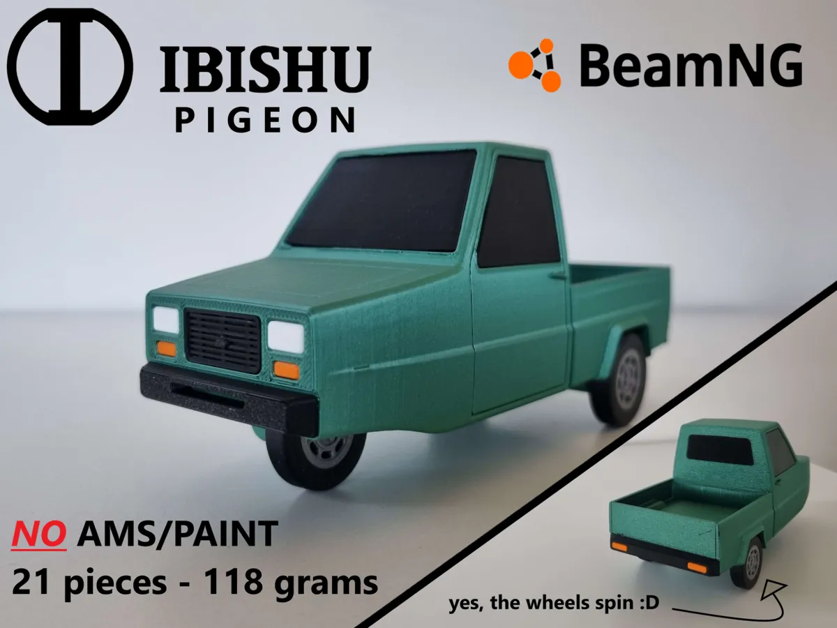 BeamNG Ibishu Pigeon toy car - 100%
