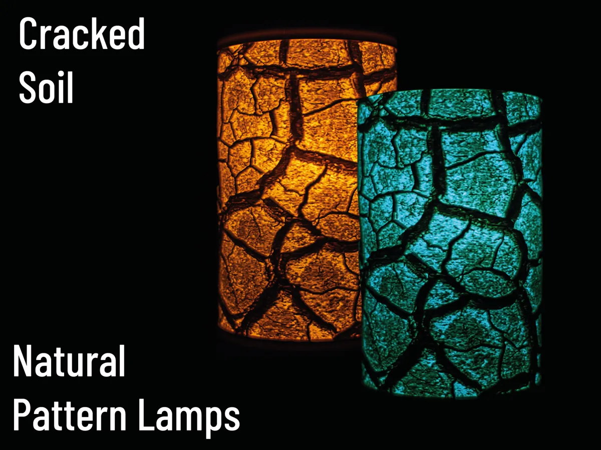 Natural Pattern Lithophane Lamps, photo 4 of 4 - Natural Pattern Lithophane Lamps Home Decor Items