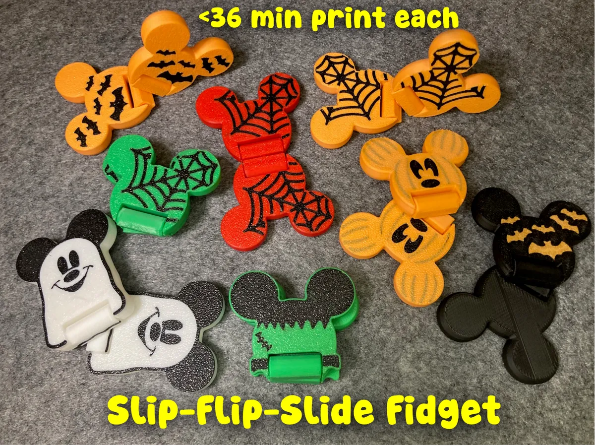 Mickey Mouse Halloween Slip and Slider Fidget Toys - Animal Fidget Toys, in stock