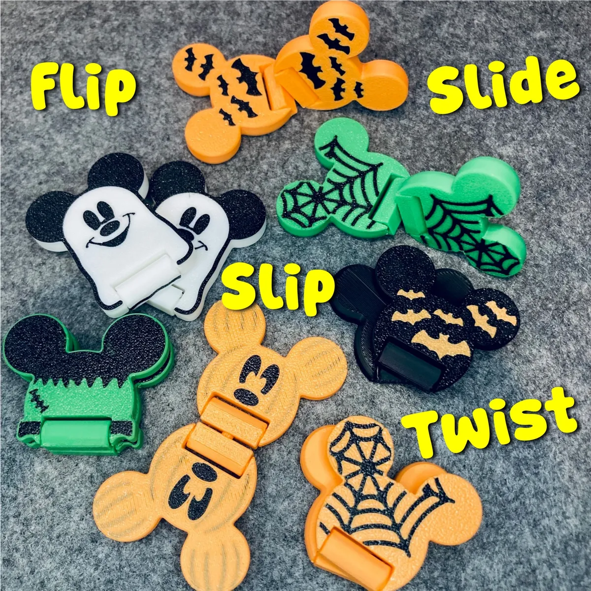 Mickey Mouse Halloween Slip and Slider Fidget Toys, photo 3 of 4 - Mickey Mouse Halloween Slip and Slider Fidget Toys Fidget & Sensory Toys