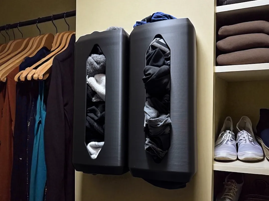 Wall mounted sock, underwear, towel dispenser