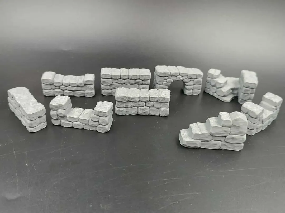 Stone Walls for RPG, D&D, Tabletop Terrain