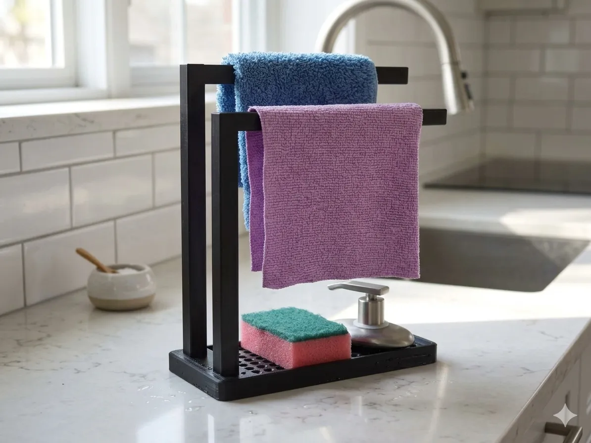 Kitchen Organizer with Cloth Holder (Sink Rack)