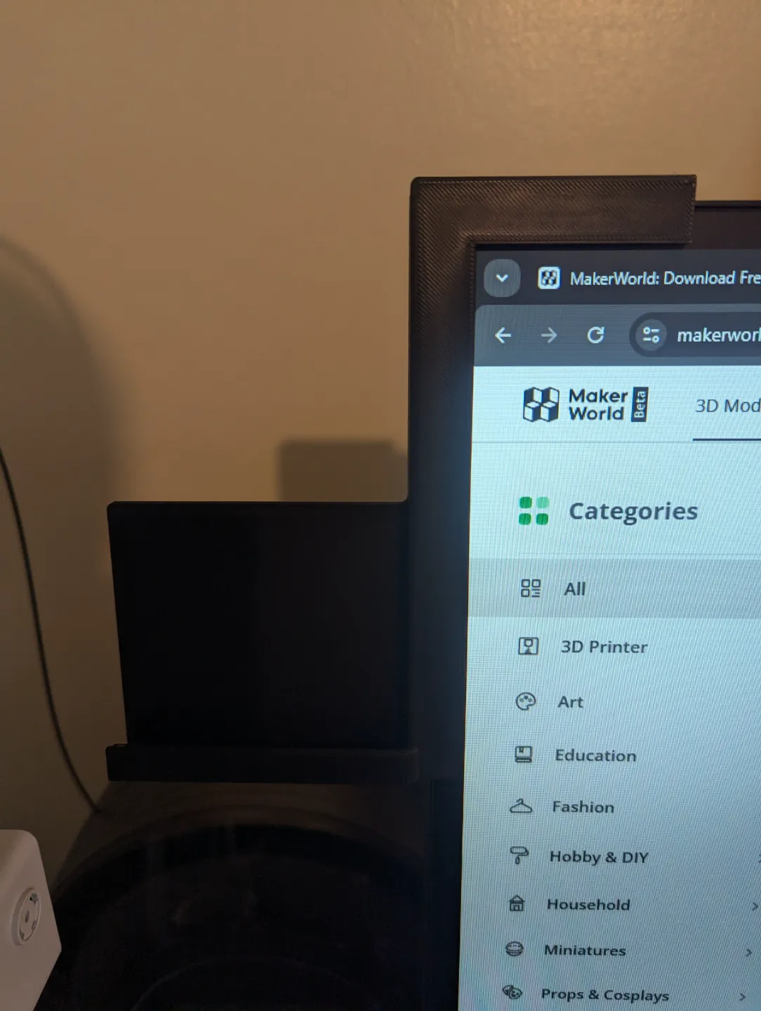Monitor Mount Phone Holder, photo 2 of 3 - Monitor Mount Phone Holder Mobile & Device Accessories
