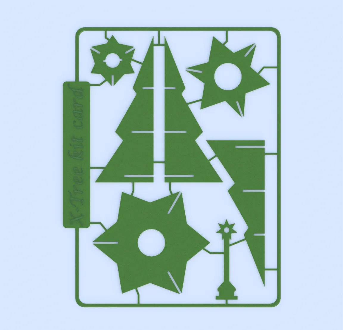 Christmas tree kit card