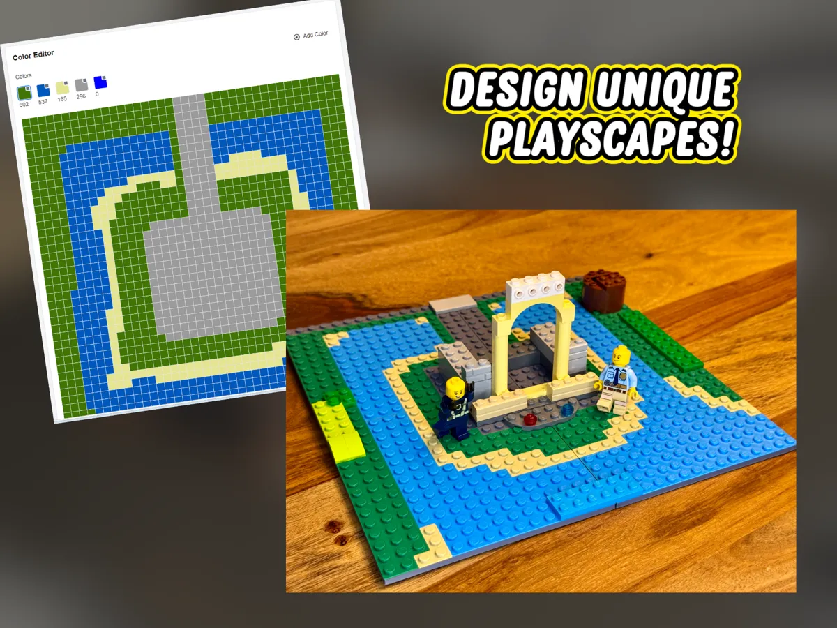 Custom Photo Brick Mosaic Baseplate, photo 2 of 4 - Custom Photo Brick Mosaic Baseplate Toys & Games