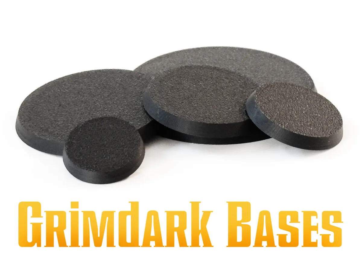 Grimdark miniature bases
