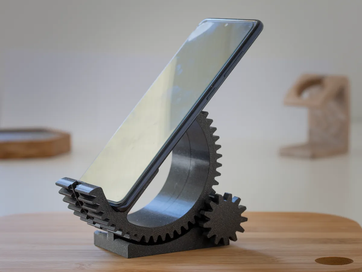 Tilt Phone Stand, Industrial Style