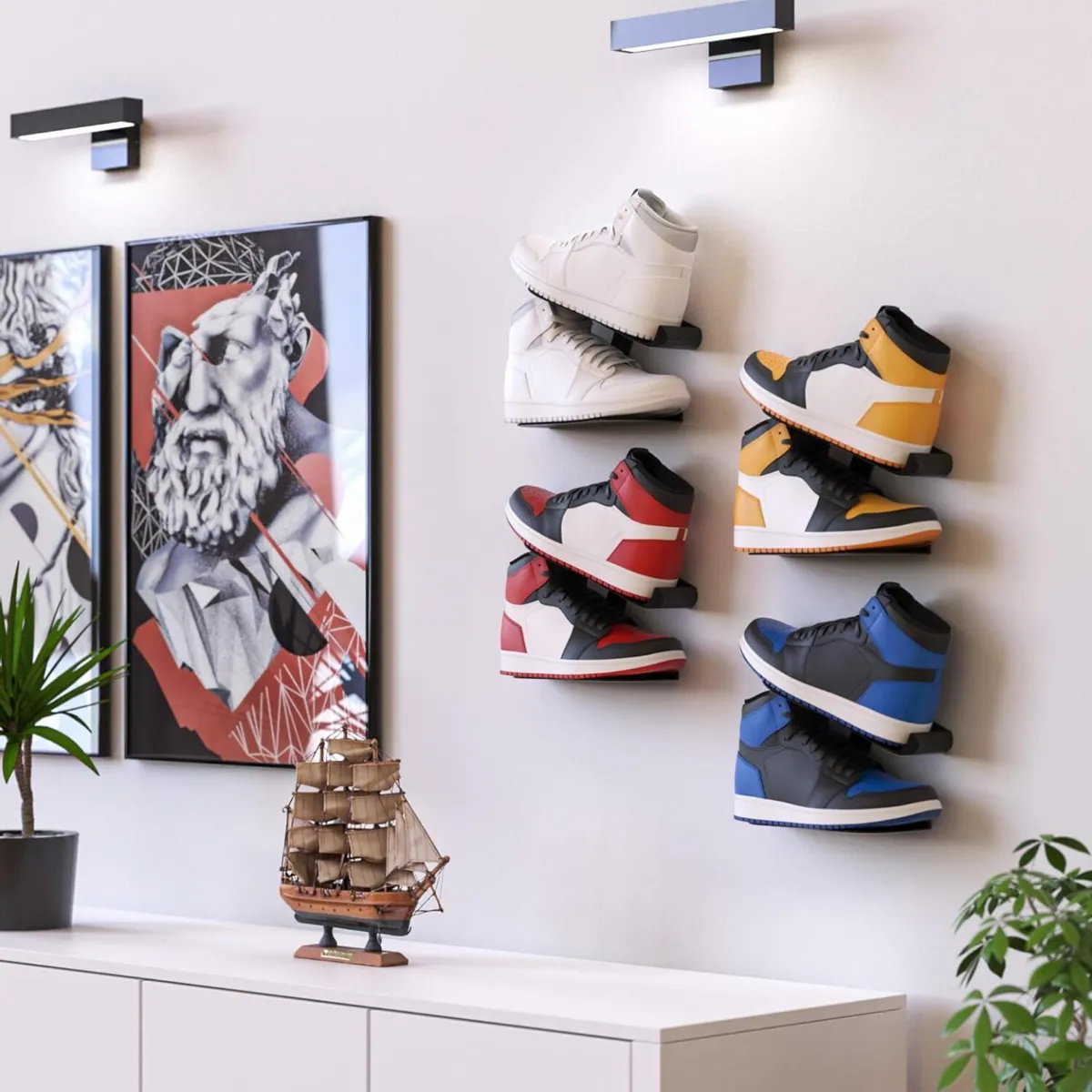 Wall-Mounted Shoe Rack, Minimalist and Functional, photo 4 of 4 - Wall-Mounted Shoe Rack, Minimalist and Functional Storage & Organisation
