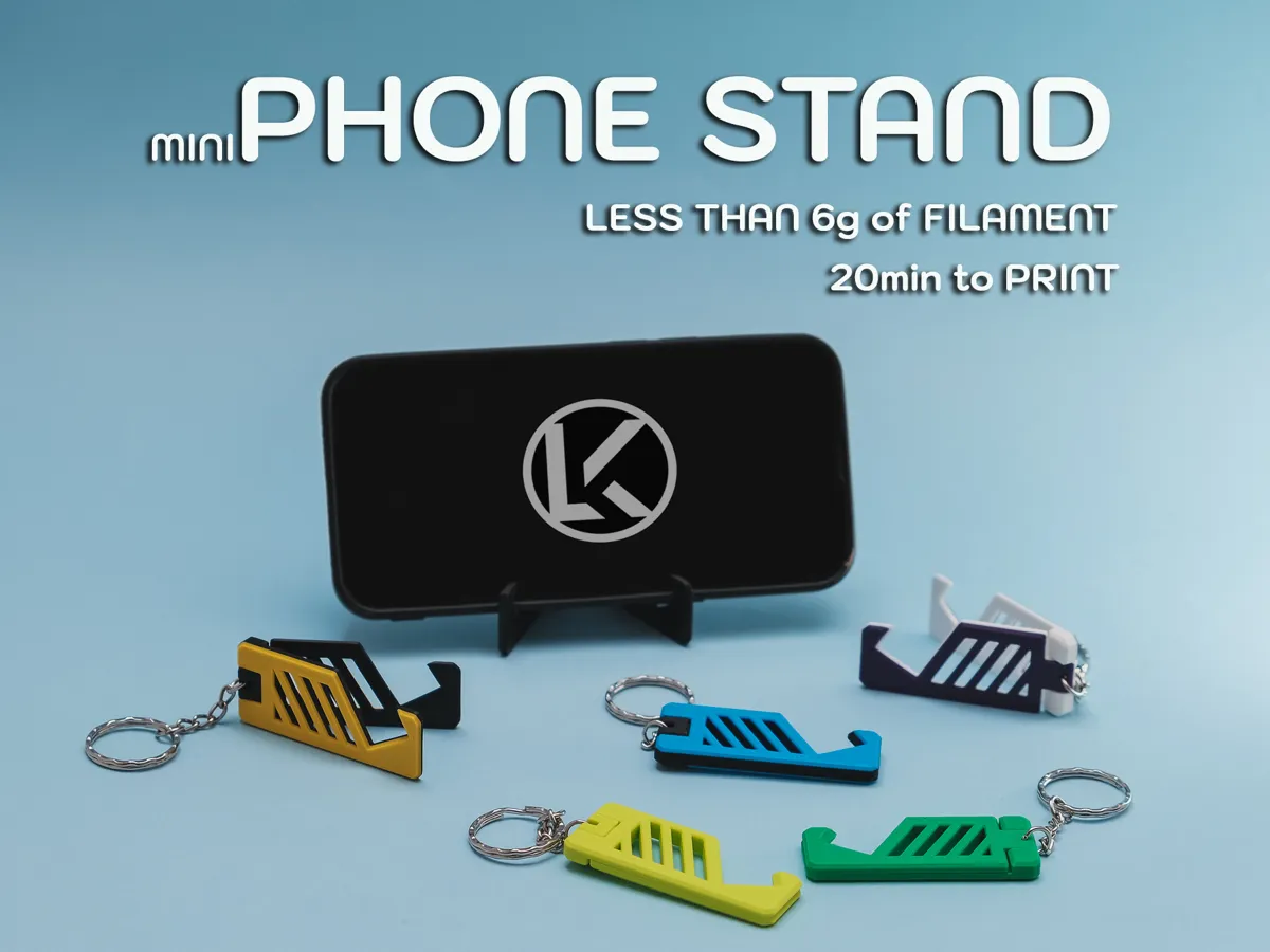 Foldable Keyring Phone Stand, Landscape