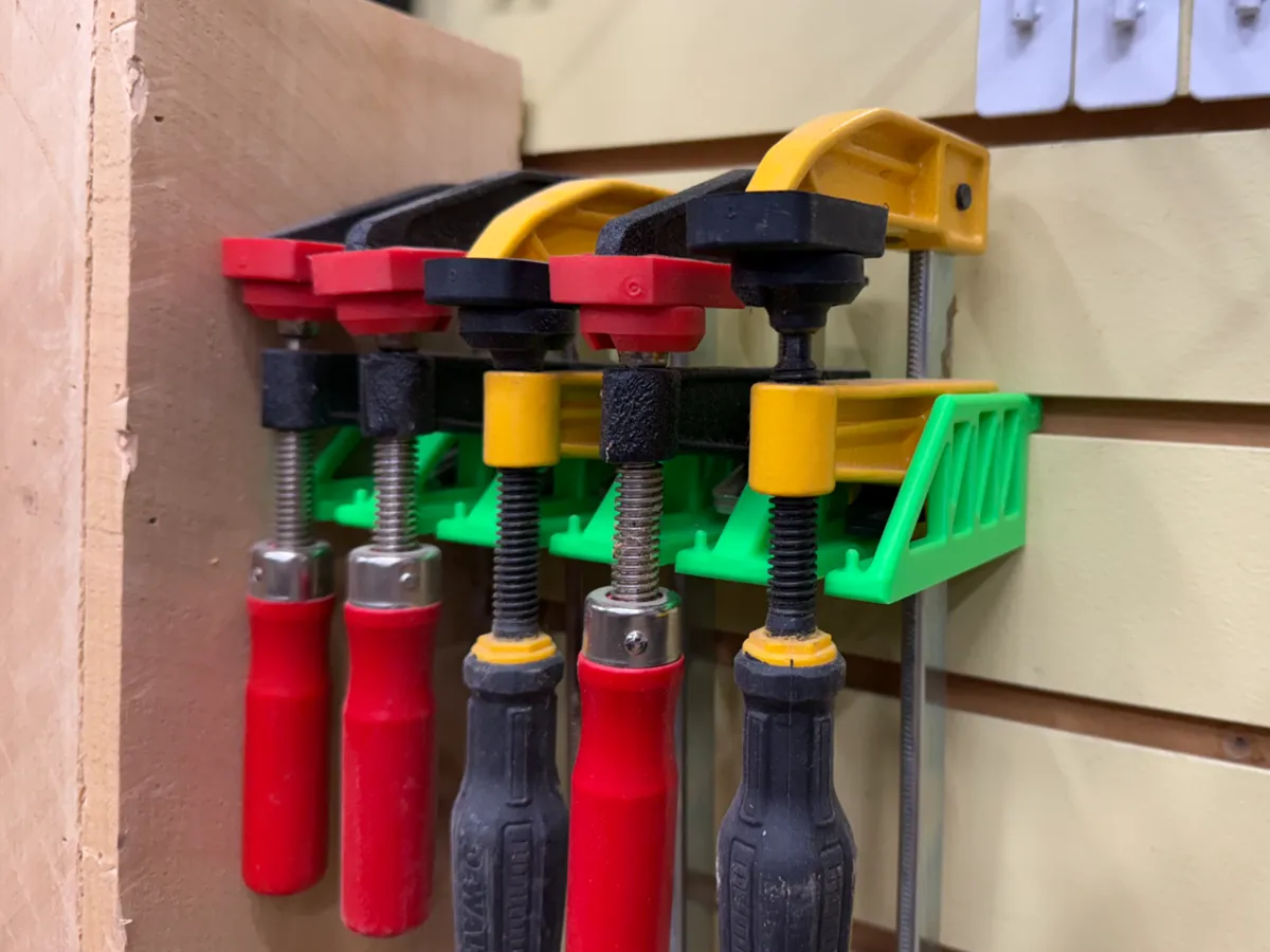 F Style Clamp SlatWall Storage - Light but STRONG