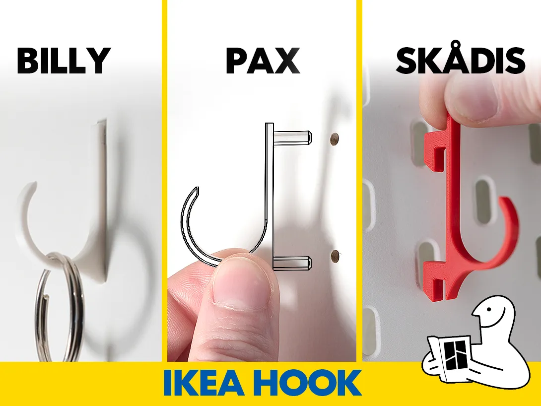 IKEA Hook for Billy, PAX & Skadis