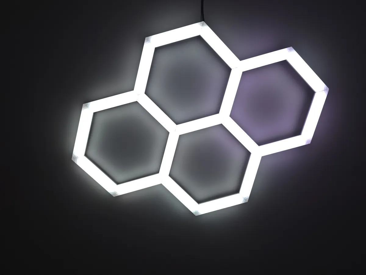 Hexagon led light - Parametric and Modular model, photo 2 of 4 - Hexagon led light - Parametric and Modular model Lamps & Lighting