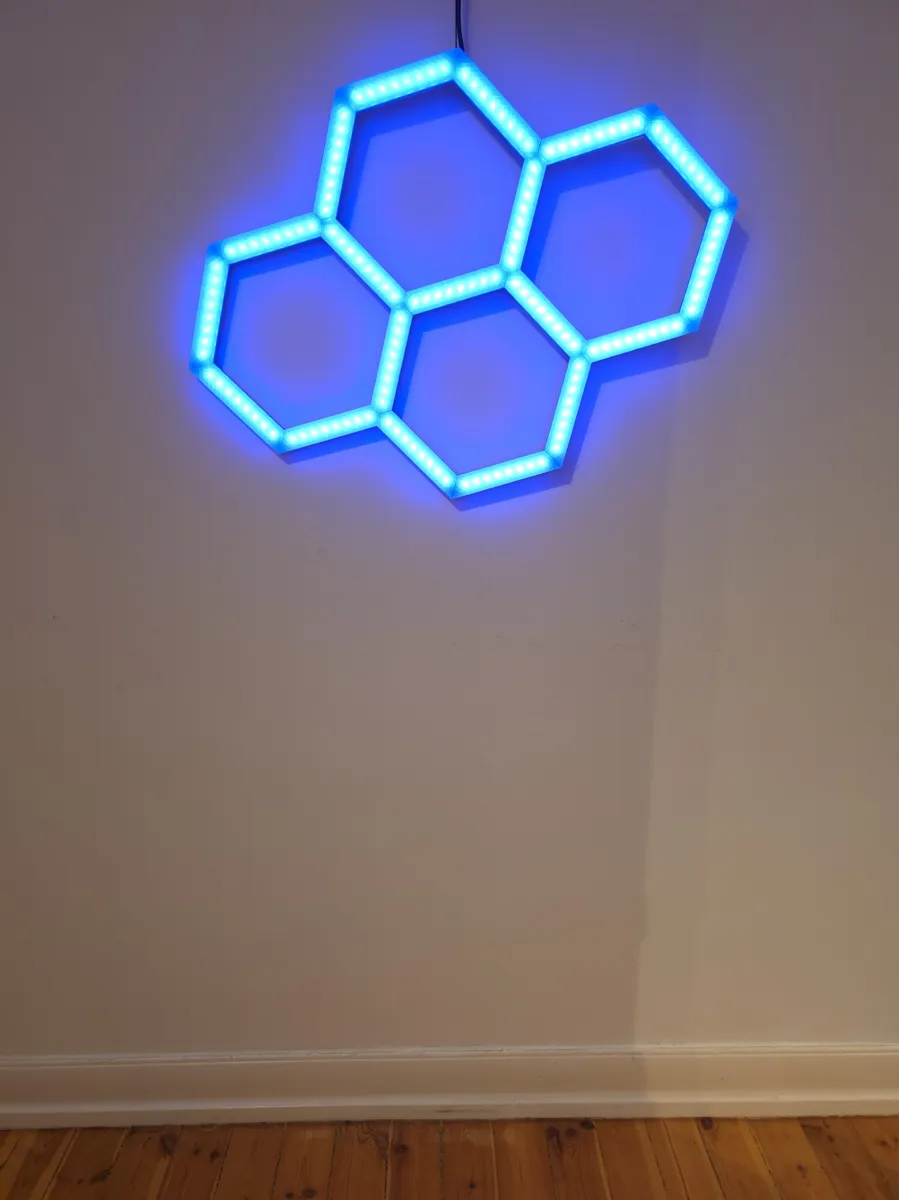 Hexagon led light - Parametric and Modular model, photo 4 of 4 - Hexagon led light - Parametric and Modular model Lamps & Lighting