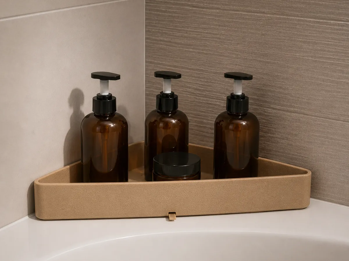 Organizador de Baño Esquinero con Drenaje