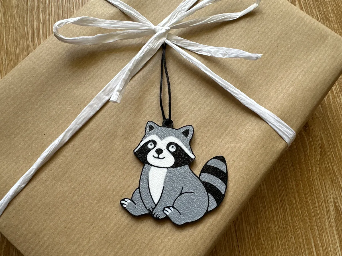 Cute Raccoon Ornament - 2D Art, in stock in India