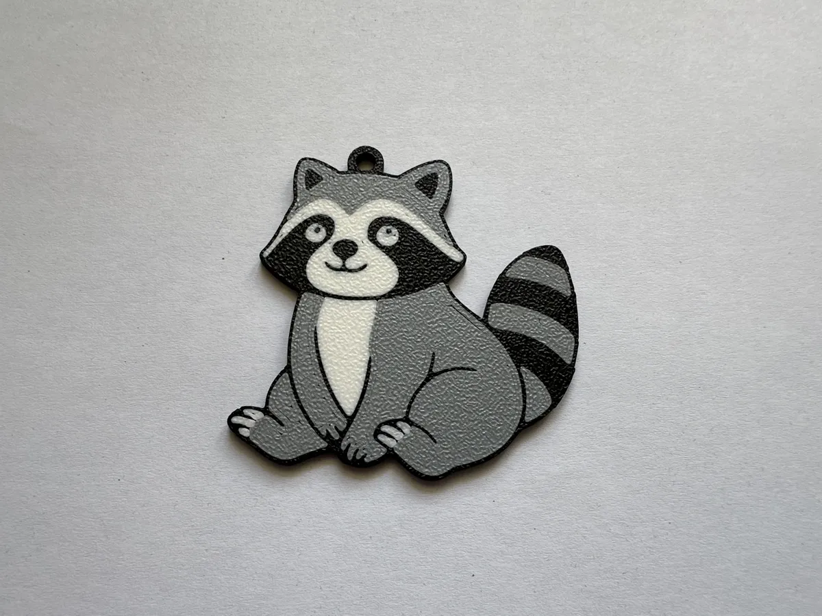 Cute Raccoon Ornament, photo 2 of 2 - Cute Raccoon Ornament Art