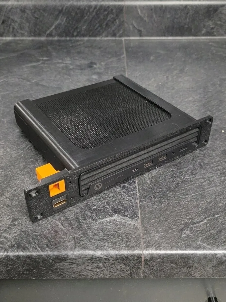 10" Rack 1U: HP Elitedesk X 2 Keystone, photo 2 of 4 - 10" Rack 1U: HP Elitedesk X 2 Keystone Storage & Organisation