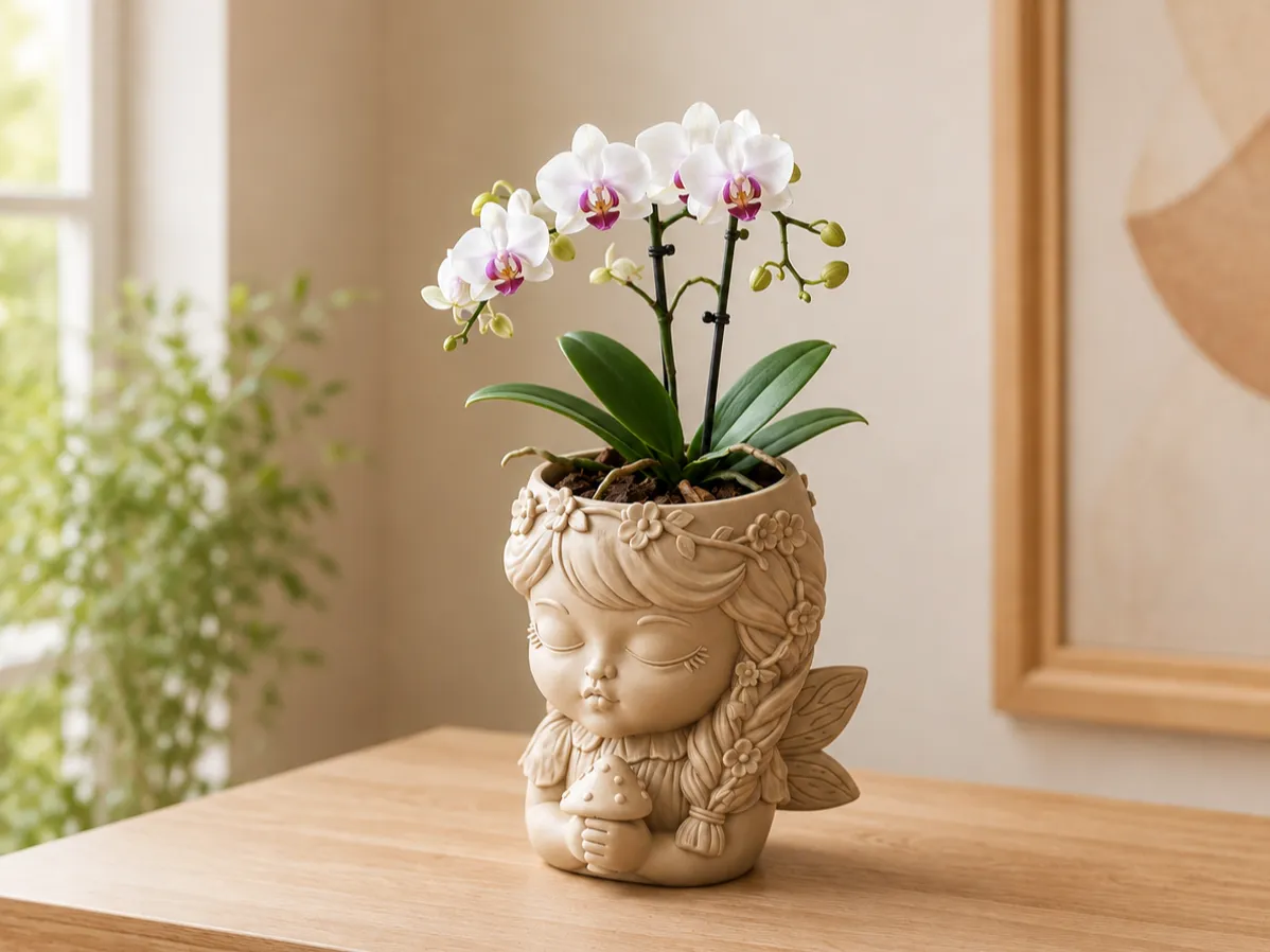 Fairy Mushroom Girl Planter | Enchanted Garden Pot - Garden, in stock in India