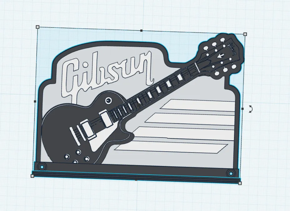 Gibson Guitar Wall Shelf, Rock Music Decor, photo 4 of 4 - Gibson Guitar Wall Shelf, Rock Music Decor Storage & Organisation