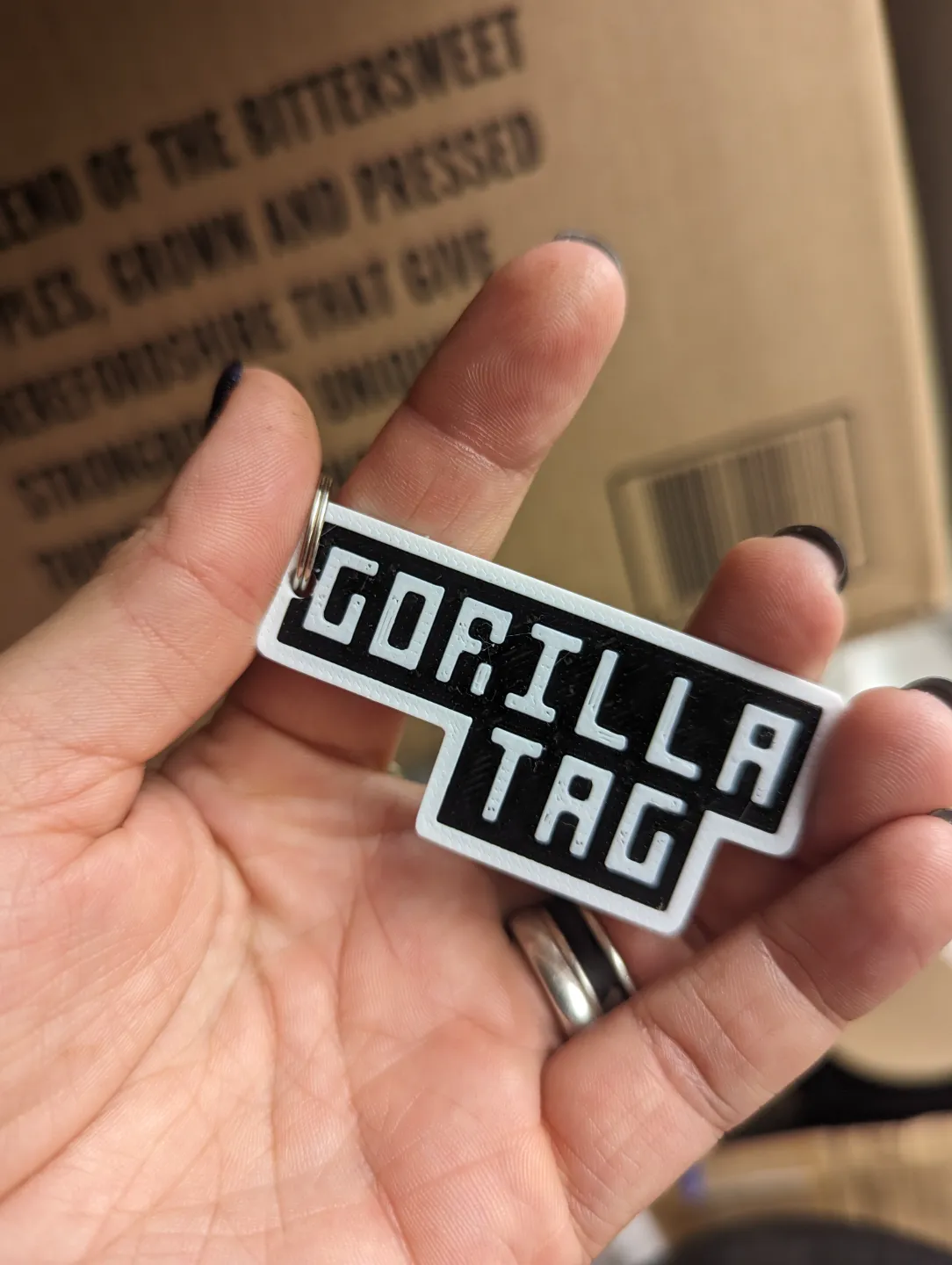 Gorilla Tag Keychain 2 colour