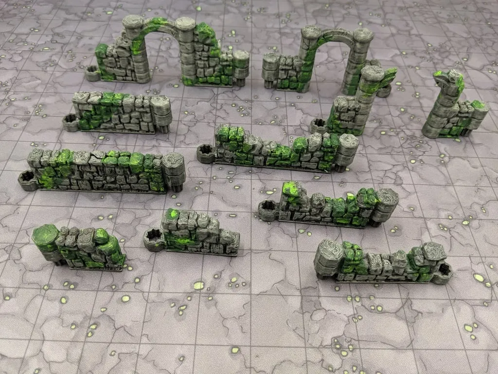 DungeonSticks Ruined Stone D&D Terrain (Starlink)