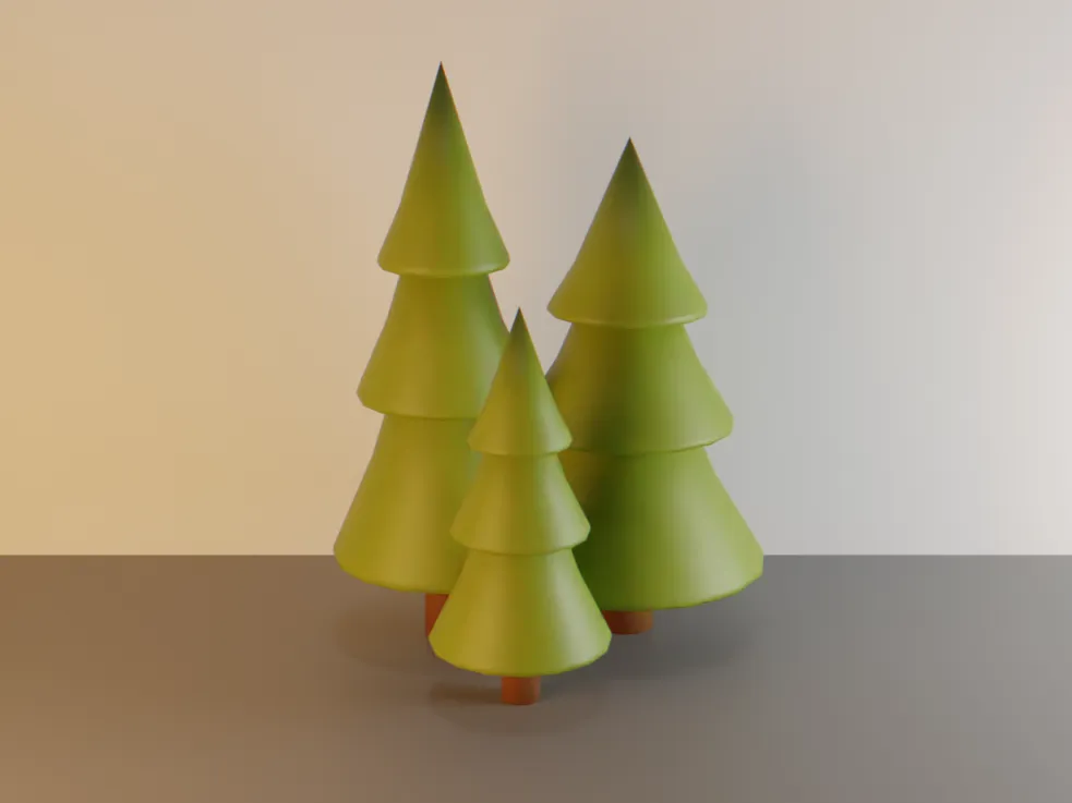 Simple spruce / christmas trees