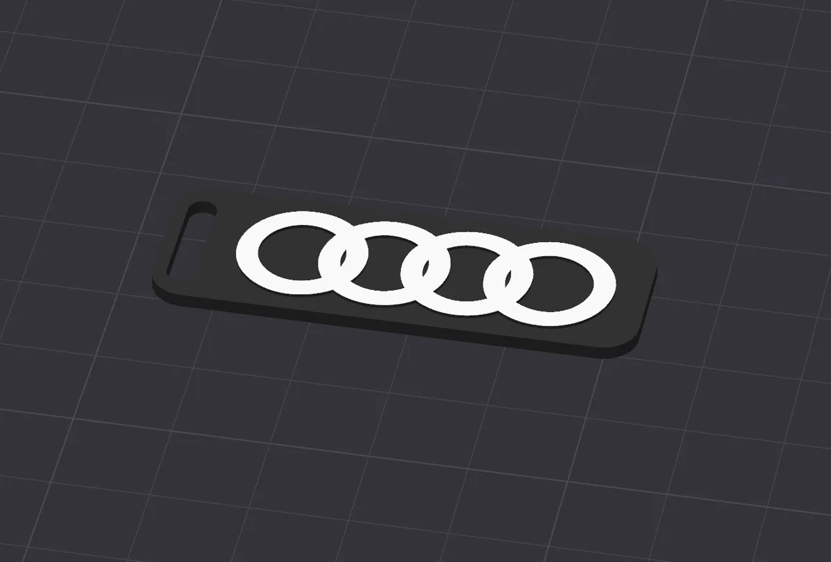 Audi Keychain Painted, photo 3 of 3 - Audi Keychain Painted Keychains