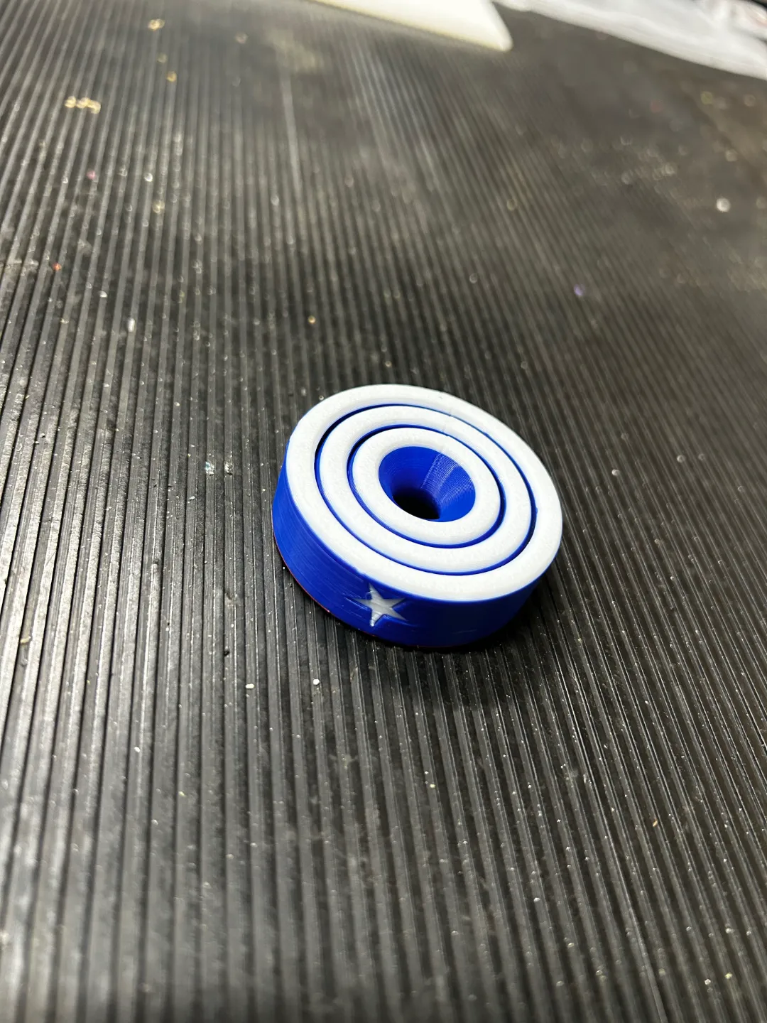 Captain America Inspired Gyro Spinner, photo 4 of 4 - Captain America Inspired Gyro Spinner Fidget & Sensory Toys