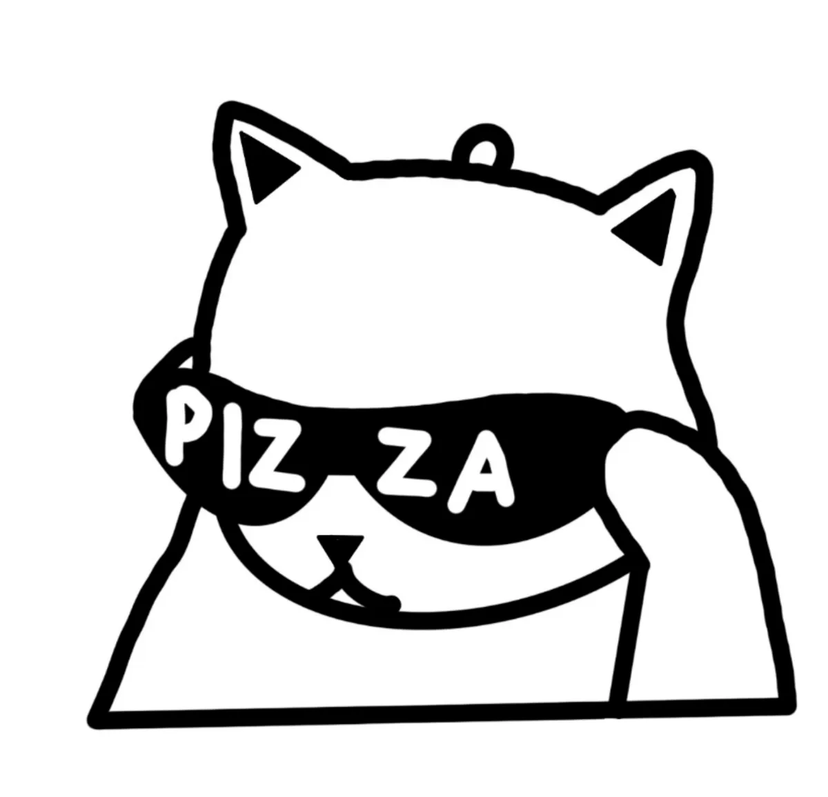 pizza cat - Cat Keychains, in stock in India