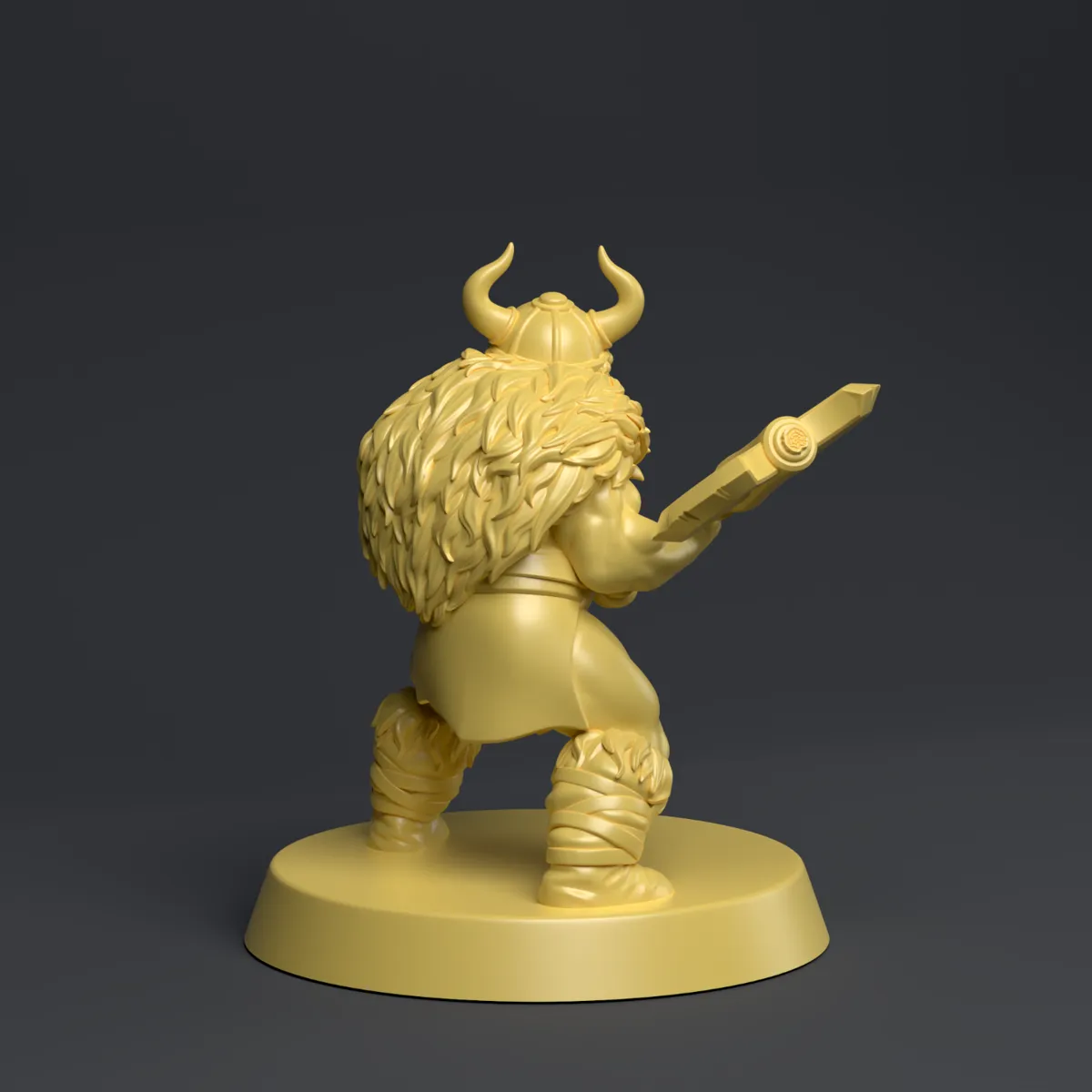 Barbarian Miniature 03, photo 3 of 4 - Barbarian Miniature 03 Figurines & Collectibles