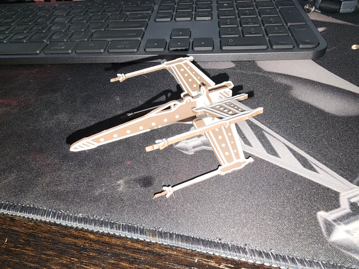 Gingerbread X-Wing Kit Card