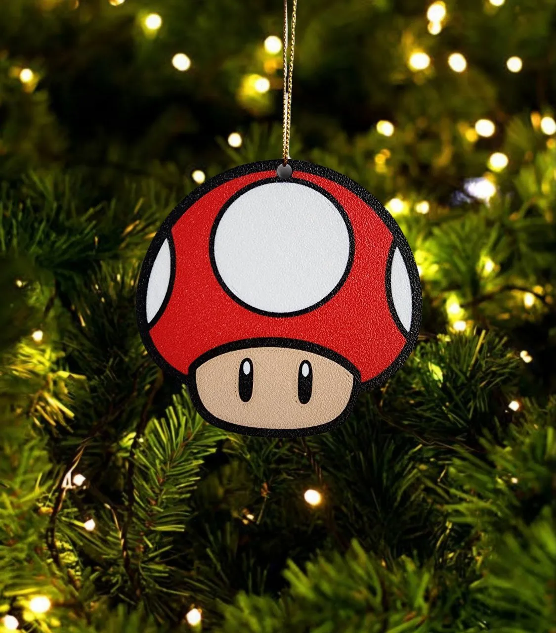 Super Mario Kart Mushroom Christmas Ornament, photo 2 of 2 - Super Mario Kart Mushroom Christmas Ornament Gifts & Occasions