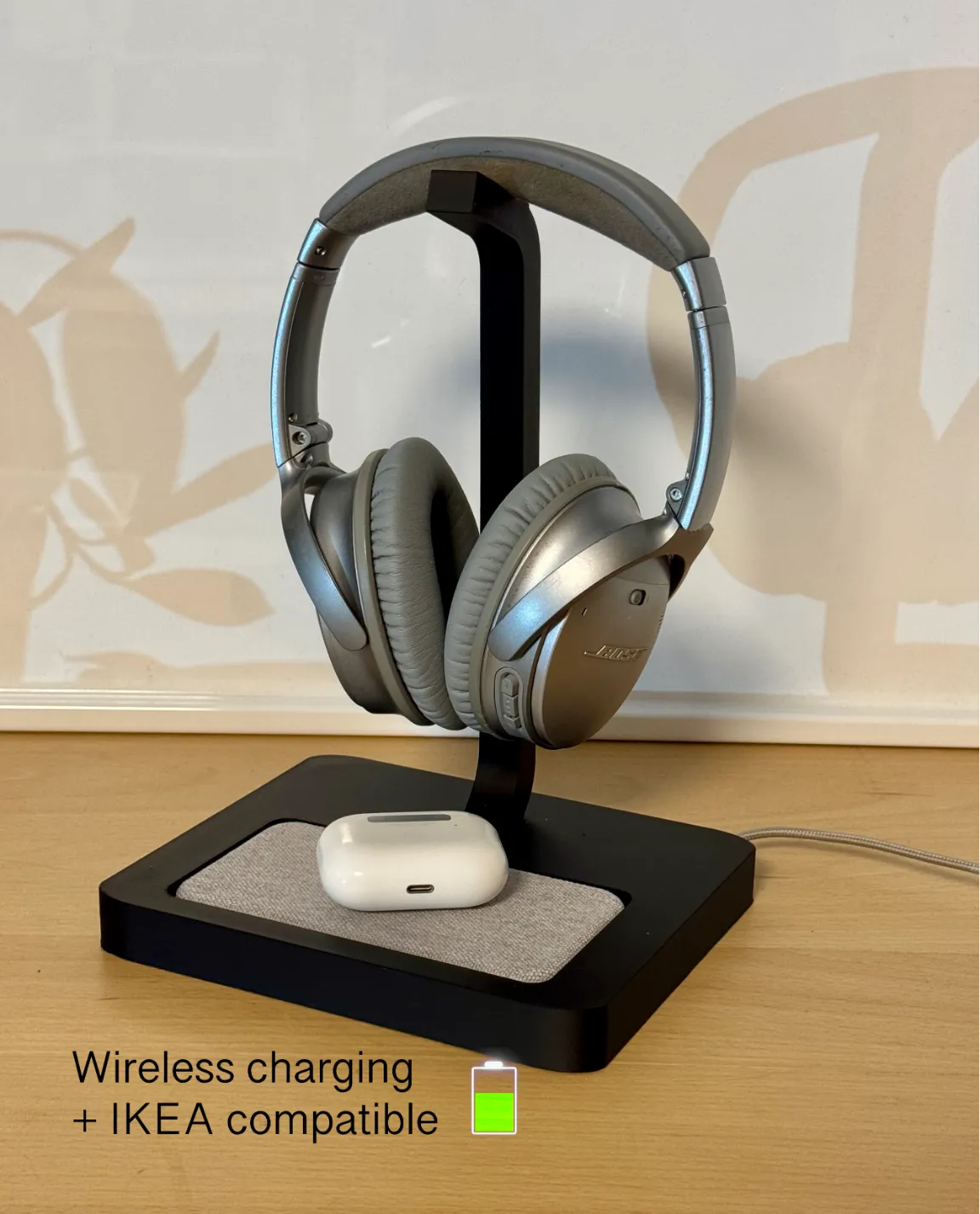 Headphone Stand|Wireless Charger|IKEA Compatible - Office, in stock in India