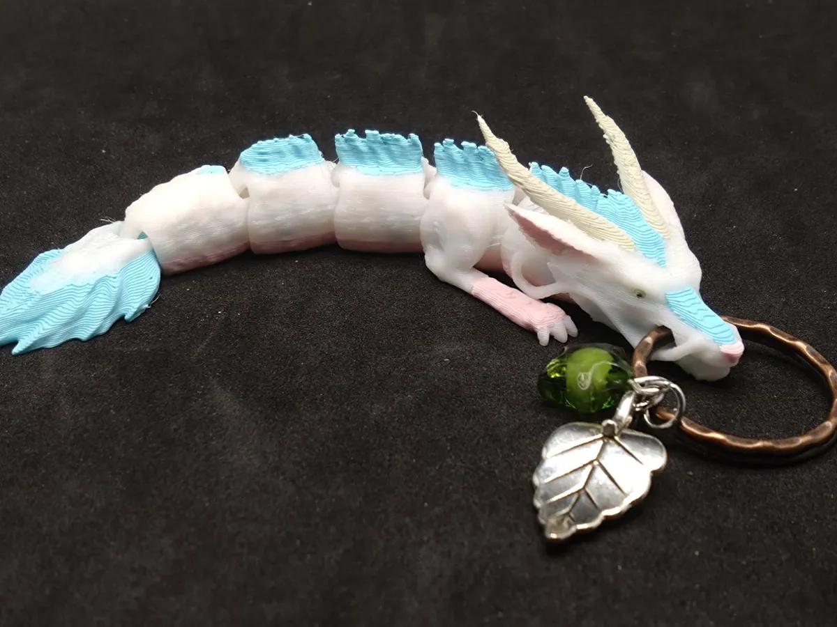 Articulated Little Kohaku Keyring, photo 2 of 4 - Articulated Little Kohaku Keyring Keychains