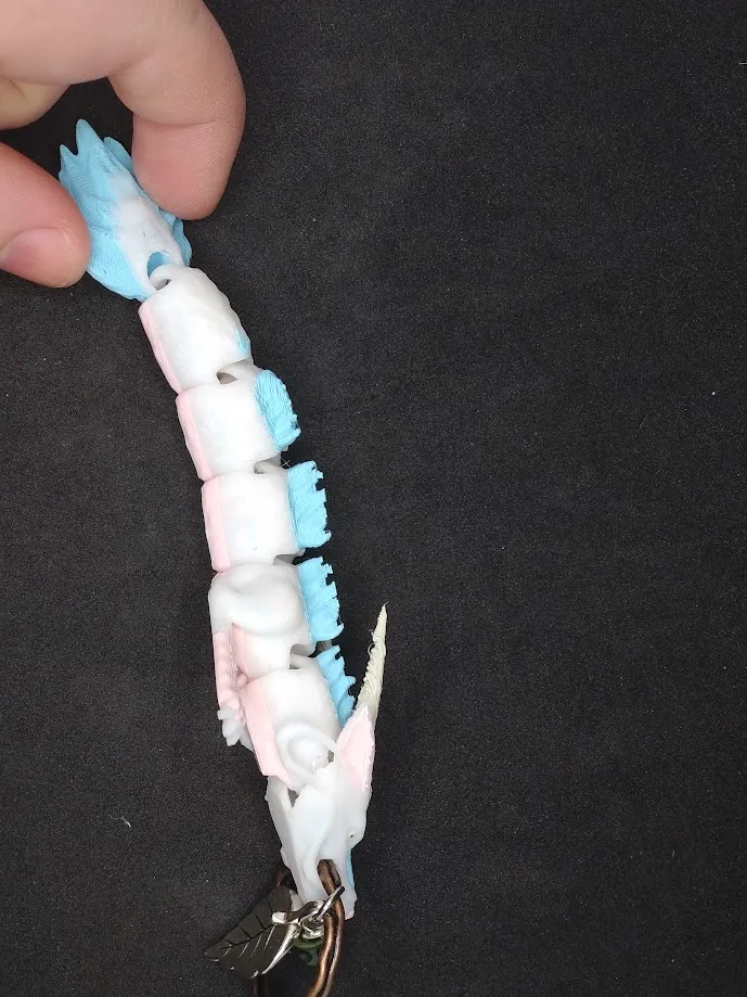 Articulated Little Kohaku Keyring, photo 4 of 4 - Articulated Little Kohaku Keyring Keychains