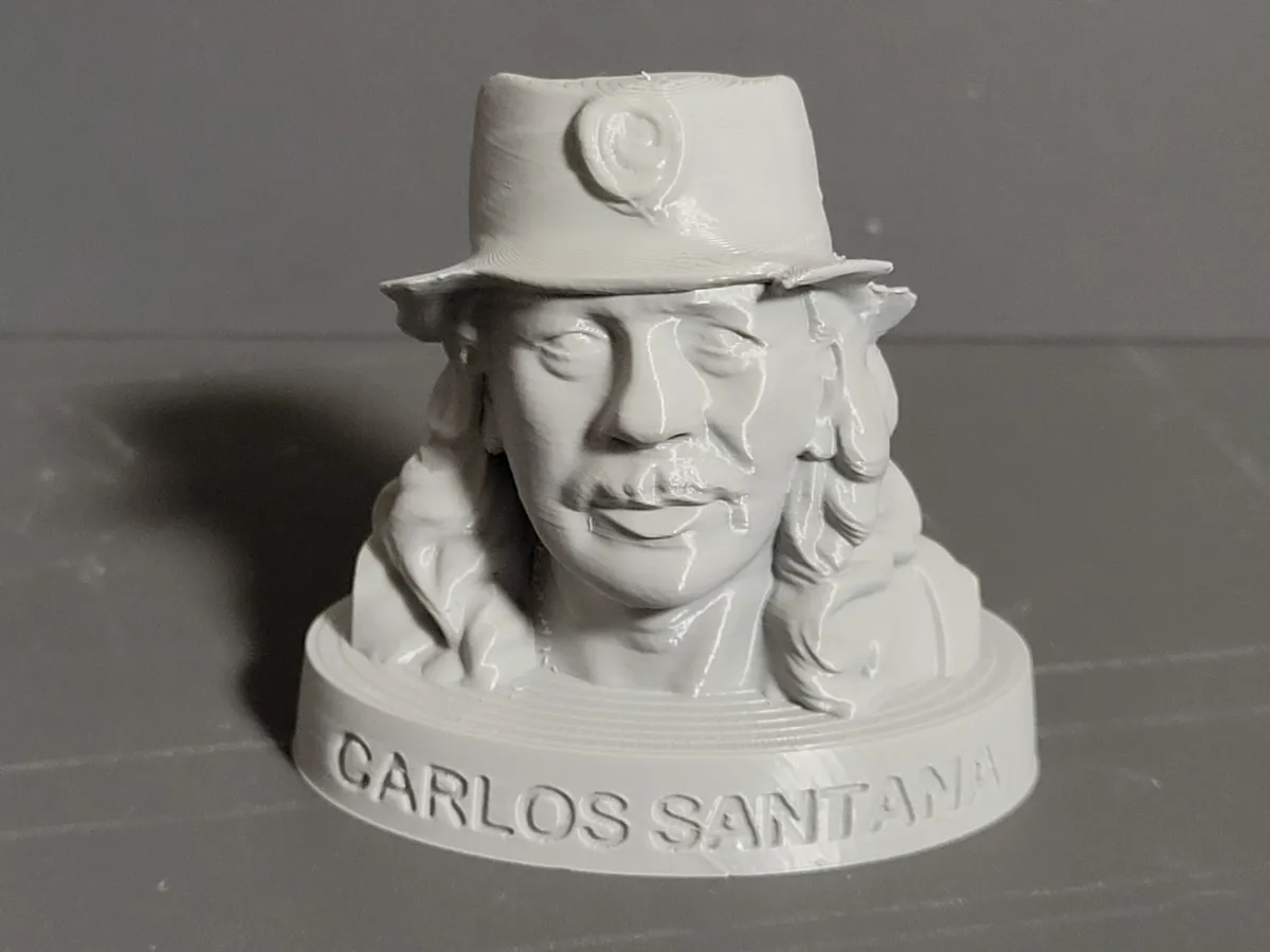 Carlos Santana, Bust Statue Sculpture