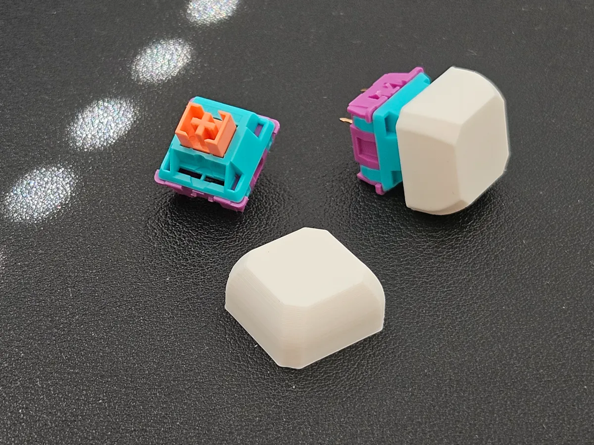 Thocky Blank Keycaps for cherry stem