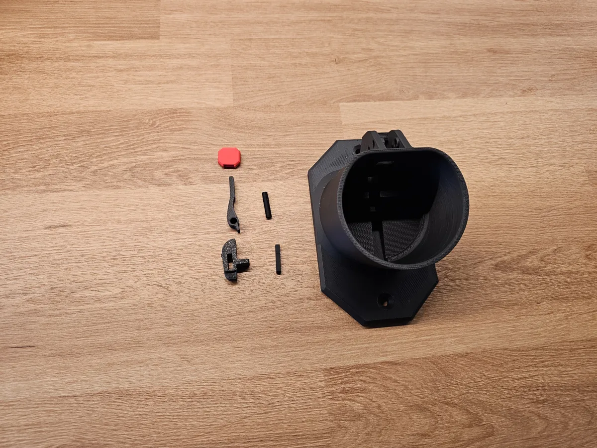 Type-2 plug wall holder with lock, photo 3 of 4 - Type-2 plug wall holder with lock Car & Vehicle