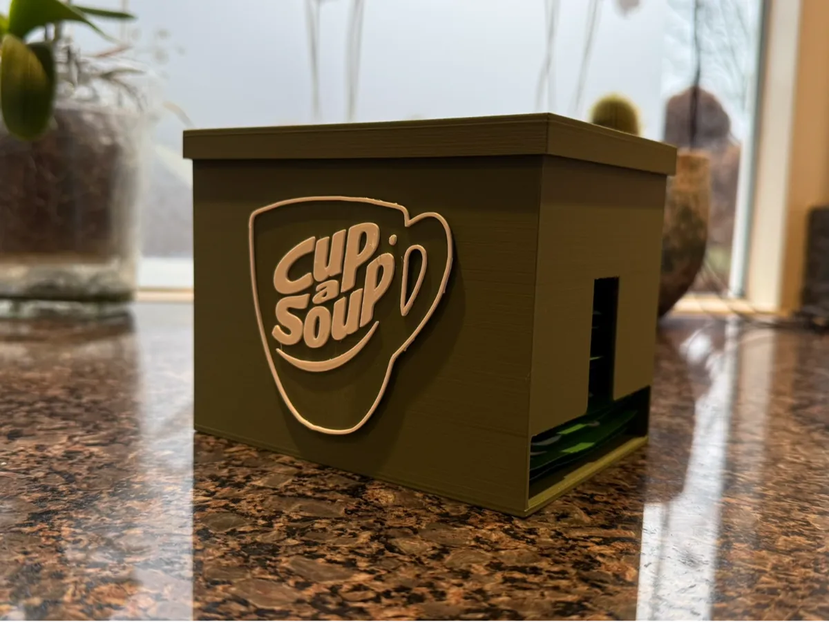 Cup-A-Soup Dispenser, Sachet Holder & Organizer